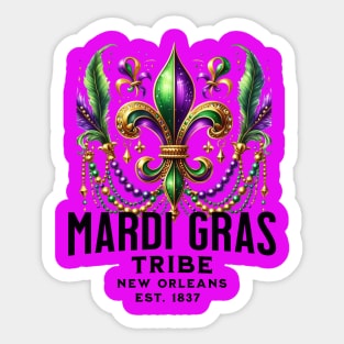 Mardi Gras tribe Sticker